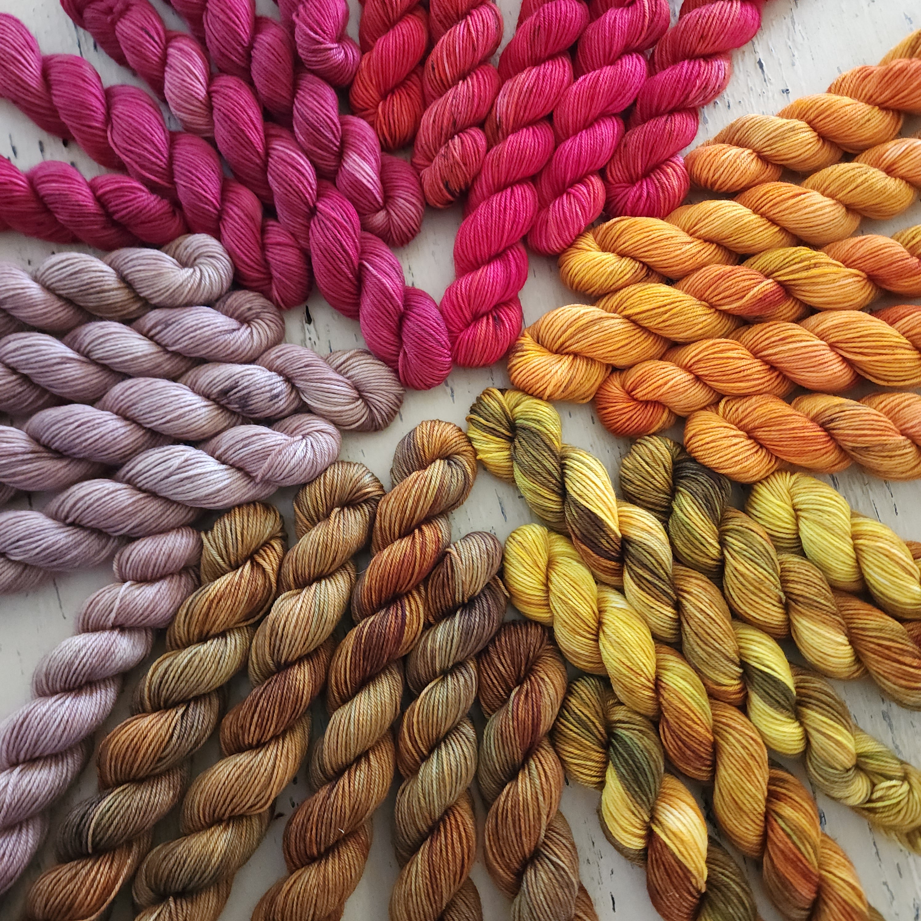 Rainbow Micro Skeins – Rainier Roses Yarn Co.