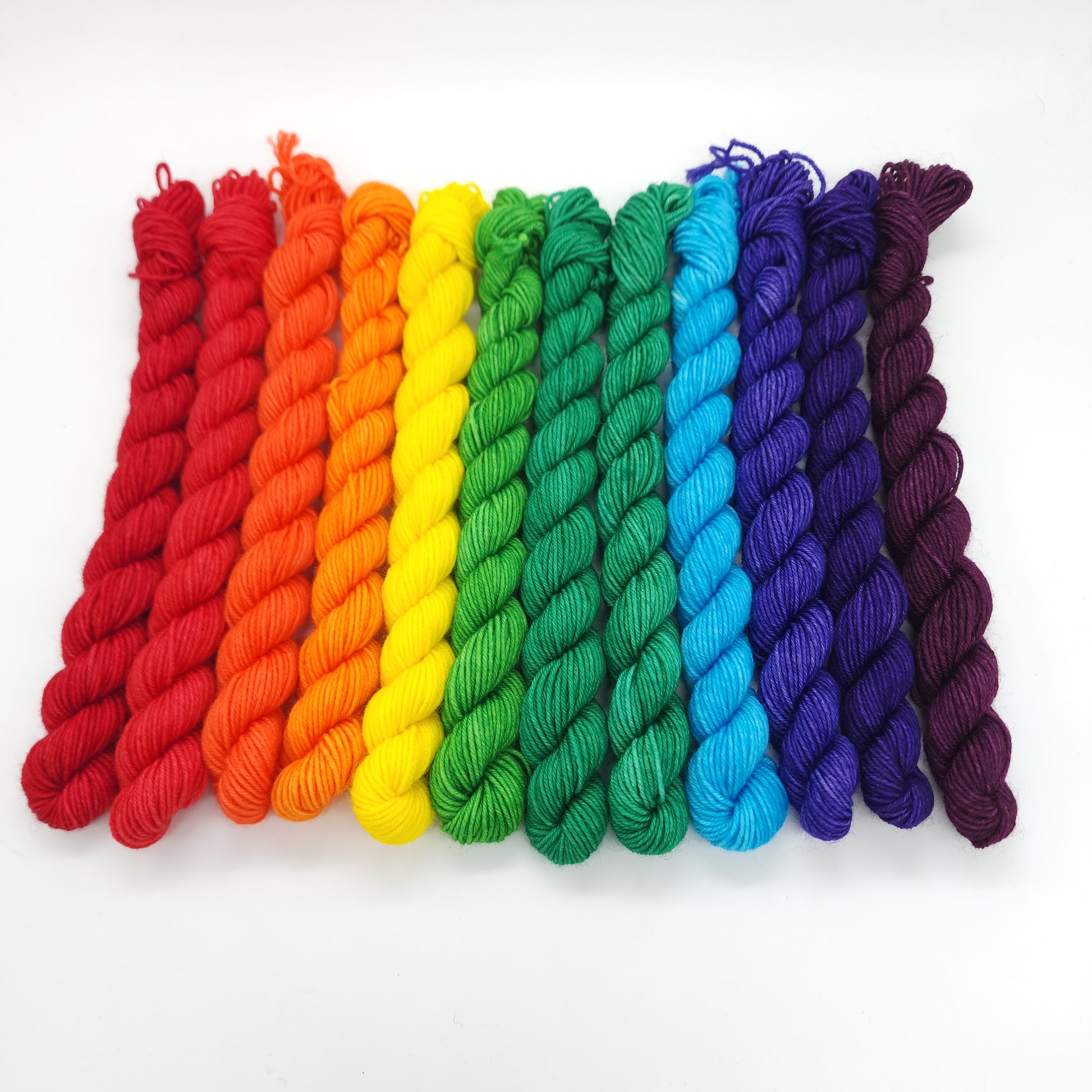 Rainbow Micro Skeins – Rainier Roses Yarn Co.